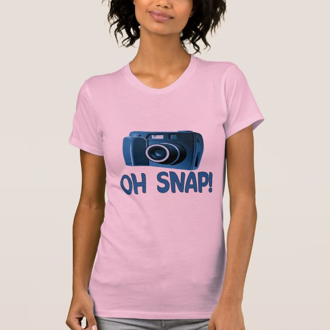 Oh plötslig kamera tee shirt (Framsida)