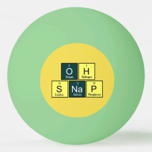 Oh plötslig rolig kemist för inslagkemilärare pingisboll