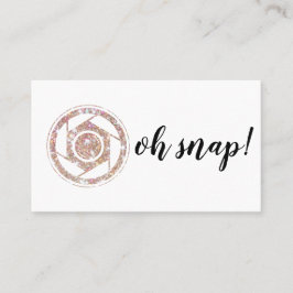 Oh plötsligt! Glitterfotografvisitkort Visitkort