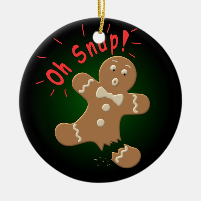 Oh plötsligt julgransprydnad keramik (Framsidan)