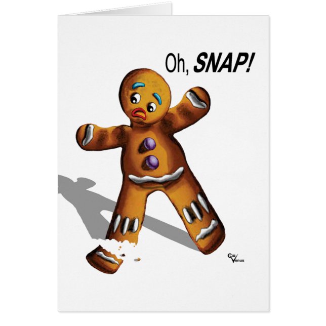 Oh plötsligt! Kort (vit) (Framsidan)