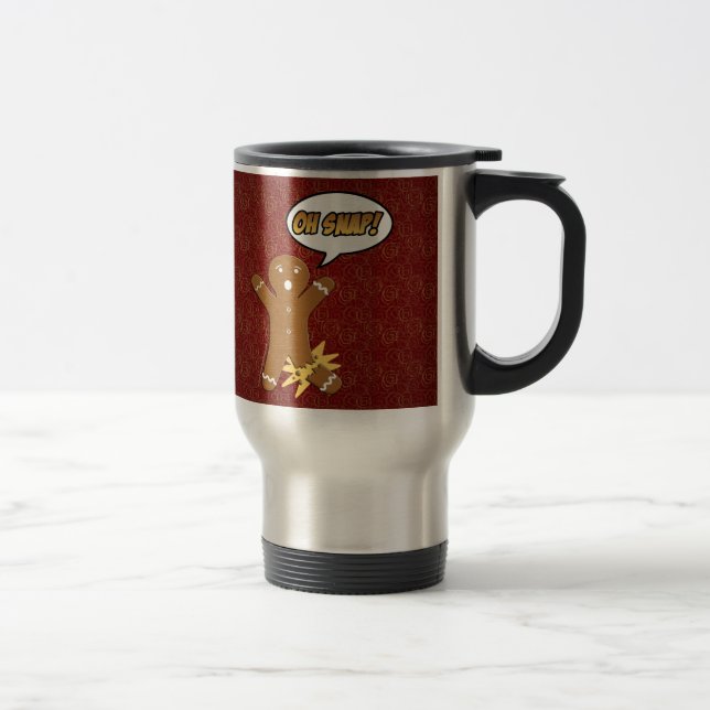 Oh plötsligt! Rolig pepparkaksgubbe Resemugg (Höger)