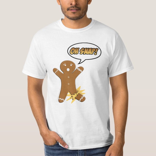 Oh plötsligt! Rolig pepparkaksgubbe Tee (Framsida)