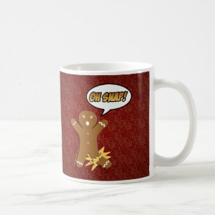 Oh plötsligt roligt julpepparkaksgubbebenbrott kaffemugg