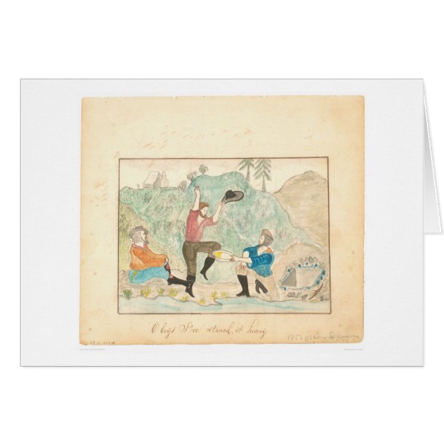 Oh pojkar, har jag slågit det skurkrollen (1603A) Hälsningskort (Framsidan Horizontal)