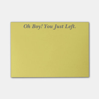 Oh pojke! Du l5At vara precis Post-it Block