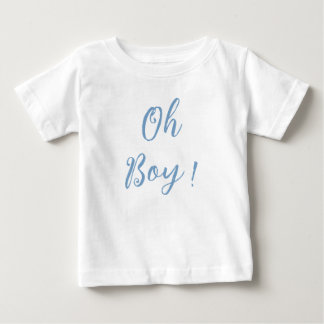 Oh, pojkvän blå enkel t shirt