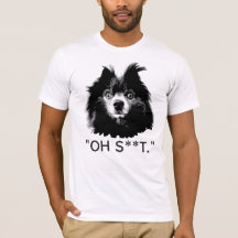 "OH S^^T" Rolig Pom-ansikte T-shirt