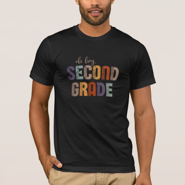 Oh Second Klass-Back to school Design T Shirt (Framsida)