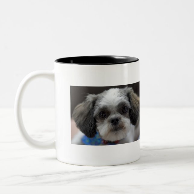 OH SHIH TZU är det kaffe Time Två-Tonad Mugg (Vänster)