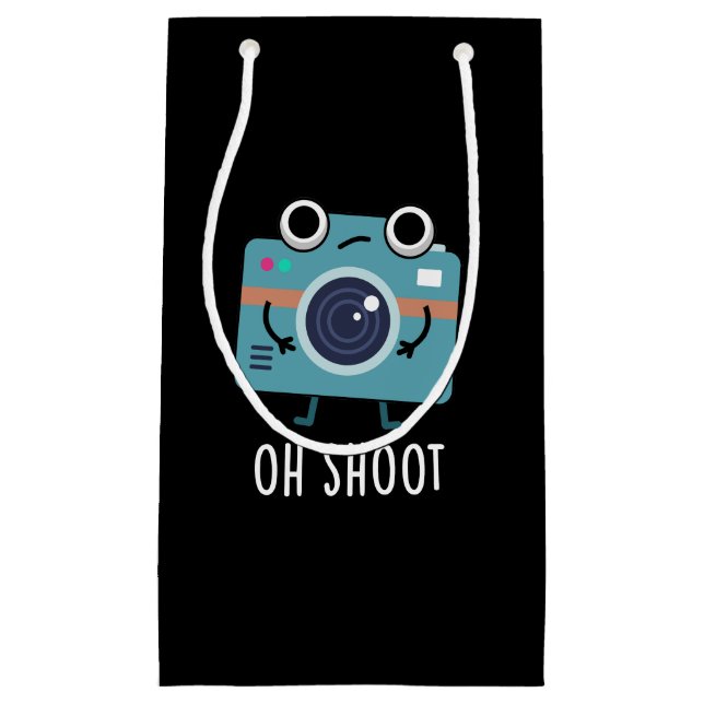 Oh Shoot Funny Photographer Camera Pun Mörk BG (Framsidan)