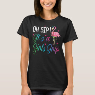 Oh Sip its A Girls Resa Roligt Vin Party Aloha Sum T Shirt