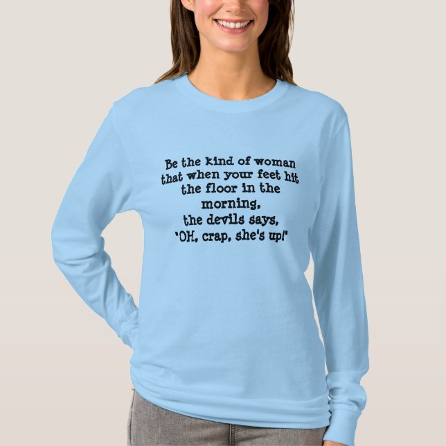 OH skit är hon upp! T-shirt (Framsida)