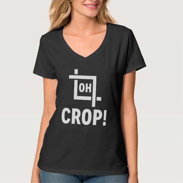 Oh Skörd Photo Editor Photographer T Shirt (Framsida)