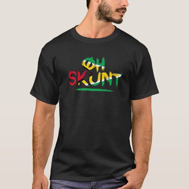Oh Skunt - Lilla Karibien Slang T Shirt (Framsida)