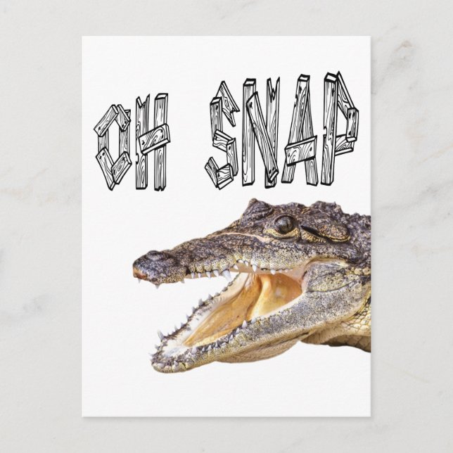 OH SNAP - Arg Gator Vykort (Framsida)