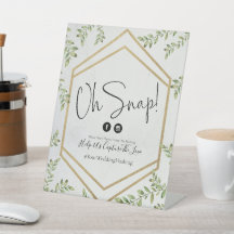 Oh Snap Bröllop Hashtag