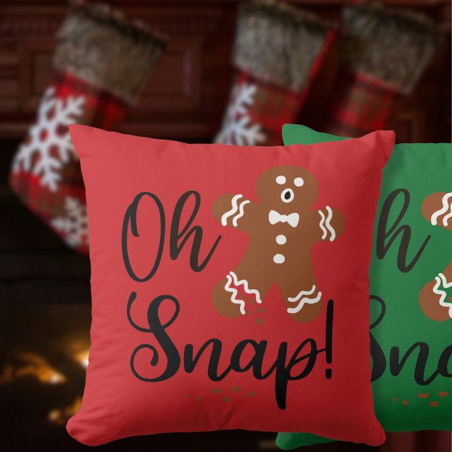 Oh snap Christmas Pillow Kudde (Skapare uppladdad)