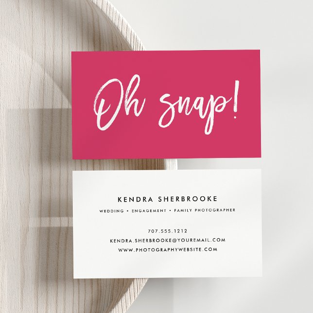 Oh Snap | Fotograf Visitkort (Skapare uppladdad)