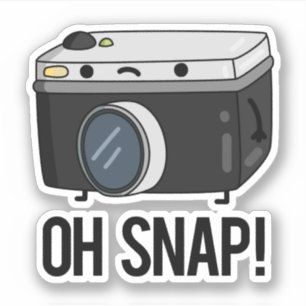 Oh Snap Funny Camera Pun Klistermärken