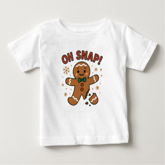 Oh Snap! Funny Gingerbread Cookie Christmas Design T Shirt