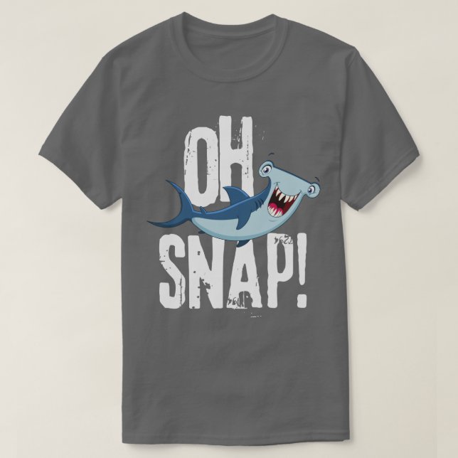 Oh Snap Funny Hammerhead Shark Älskare Graphic Kid T Shirt (Design framsida)