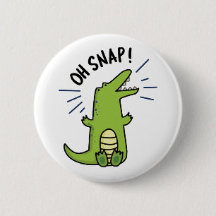 Oh Snap Funny Snapping Crokodile Pun Knapp
