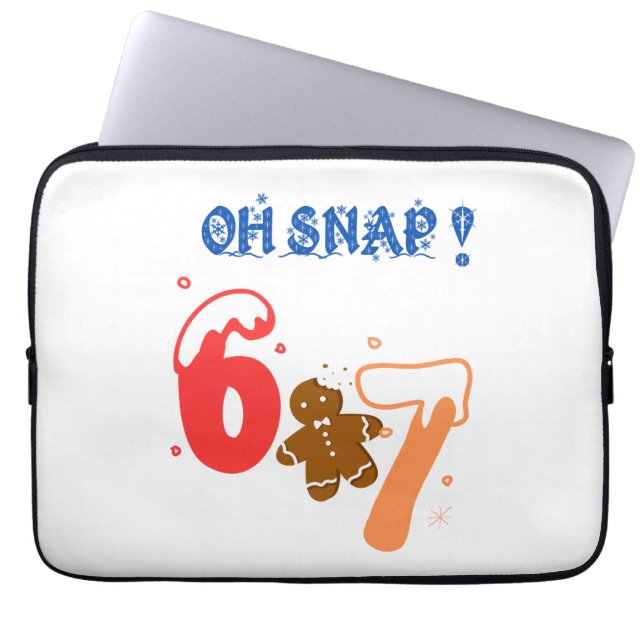 Oh Snap Gingerbread 67 Laptop Fodral (Framsidan)