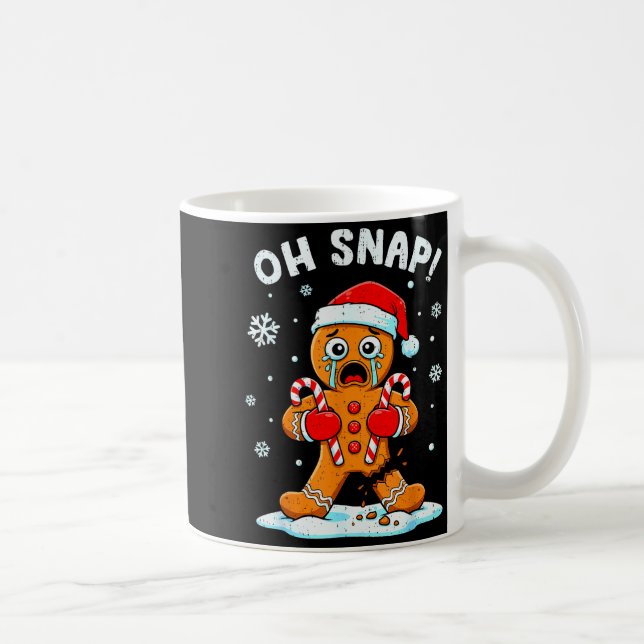 Oh Snap Gingerbread Christmas Xmas Cookie Baking H Kaffemugg (Höger)