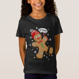 Oh Snap Gingerbröd Cookie Man Costume Baking Team T Shirt