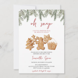 Oh Snap Gingertea Baby Shower Inbjudningar