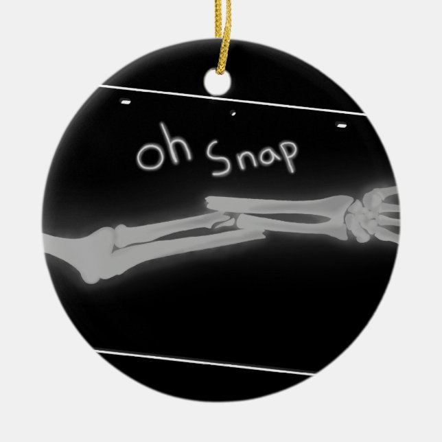 Oh Snap Julgransprydnad Keramik (Framsidan)