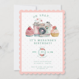 Oh Snap | Kamera Birthday Inbjudningar