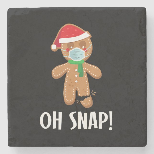 Oh snap | Klassmaskeringspresentation för pepparka Stenunderlägg (Framsidan)