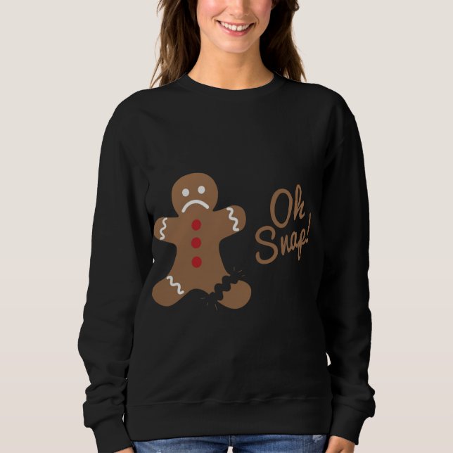 Oh Snap Pepparkaksgubbe T Shirt (Framsida)