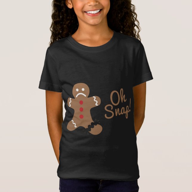Oh Snap Pepparkaksgubbe T Shirt (Framsida)