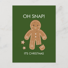 Oh Snap Pepparkaksgubbes Helgdag vykort