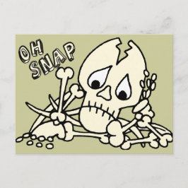 Oh Snap Skeleton Vykort