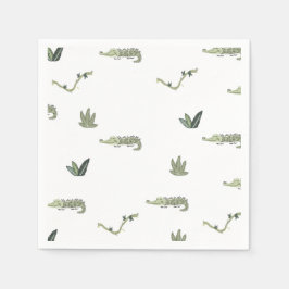 Oh Snap Swamp Crocodile Birthday Party Pappersservett