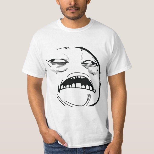 Oh sött Jesus som är bra ursinneansikte Meme Tee (Framsida)