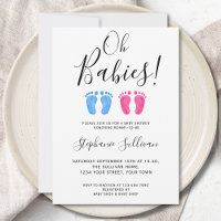 Oh Spädbarn Twillingar Boy and Girl Baby Shower