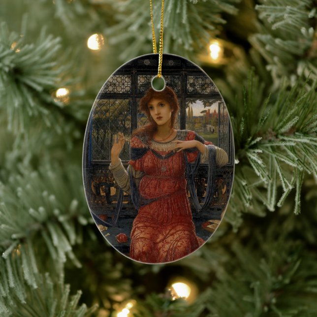 Oh Svala, Svala av John Melhuish Strudwick Julgransprydnad Keramik (Träd)