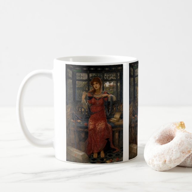 Oh Svala, Svala av John Melhuish Strudwick Kaffemugg (Med munk)
