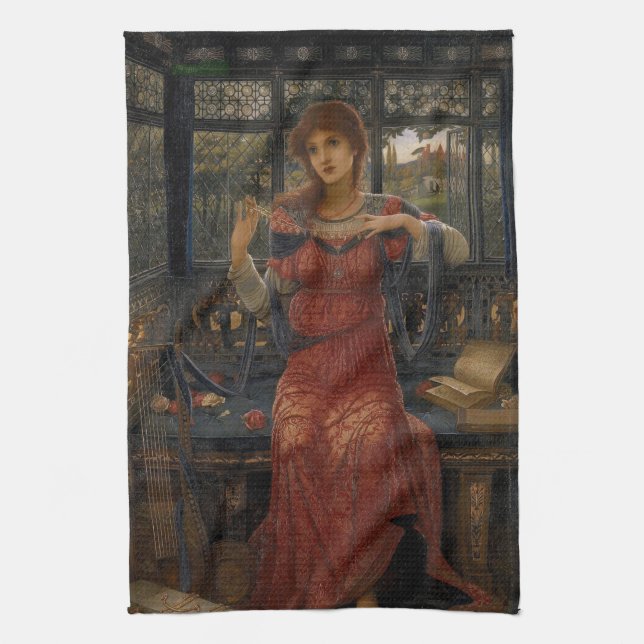 Oh Svala, Svala av John Melhuish Strudwick Kökshandduk (Vertikal)
