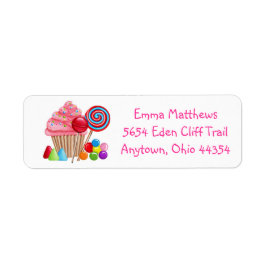 Oh Sweet Candyland Adressetiketters Returadress Etikett