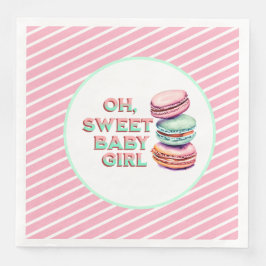 Oh Sweet Flicka Macaron Thworthy Baby Shower Pappersservett