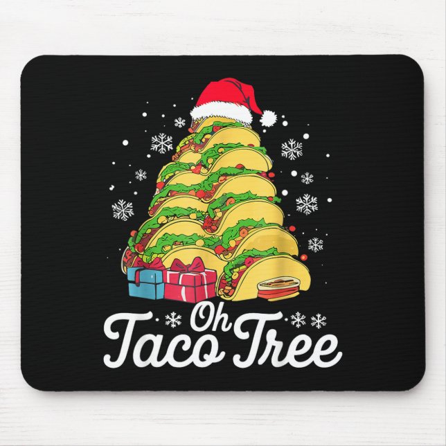 Oh Taco Tree Christmas Cute Xmas Mexican Food Love Musmatta (Framsidan)