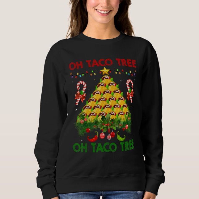 Oh Taco Tree Mexican Food Taco  Christmas 1 T Shirt (Framsida)