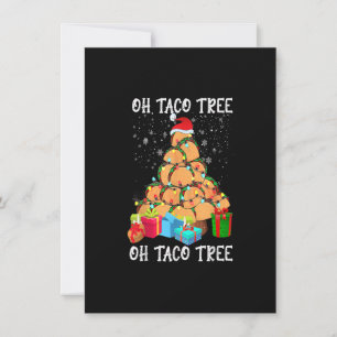 Oh Taco Tree Mexikansk Mat Taco Älskare Jul Xmas Inbjudningar