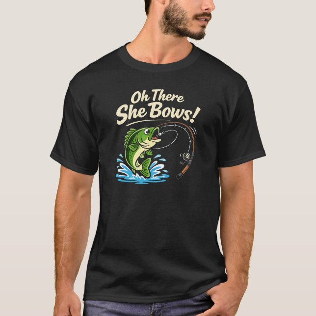 Oh There She Bows | Fiske  T Shirt (Framsida)
